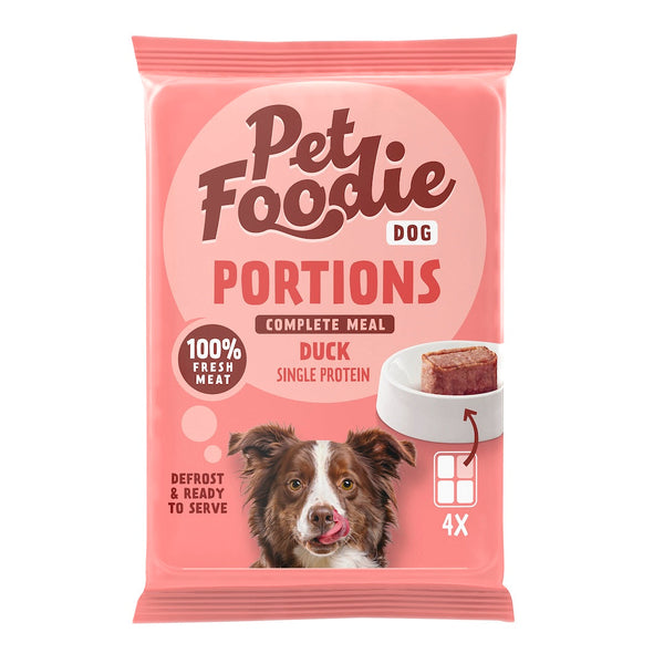 PetFoodie Portions Ente - Alleinfutter für Hunde Q-Petfood