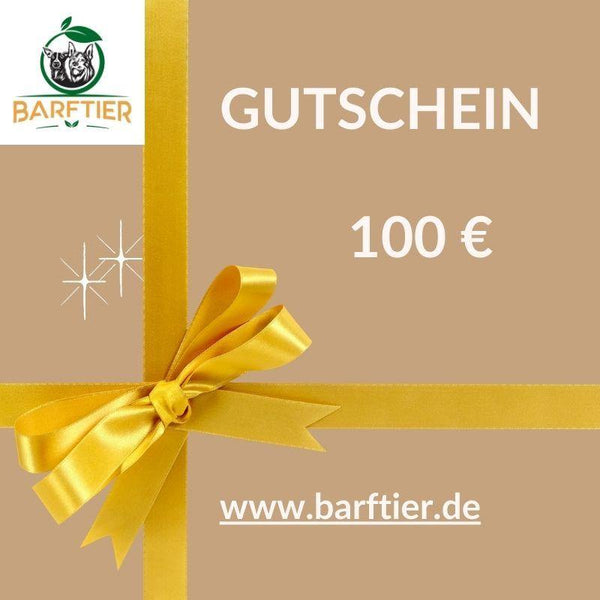 Geschenkgutschein - BARFTIER - www.barftier.de