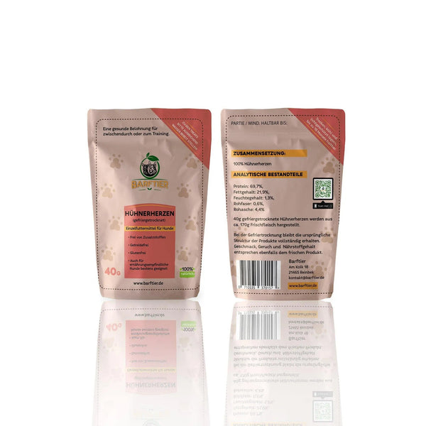 Hühnerherzen (Leckerchen) - BARFTIER - www.barftier.de