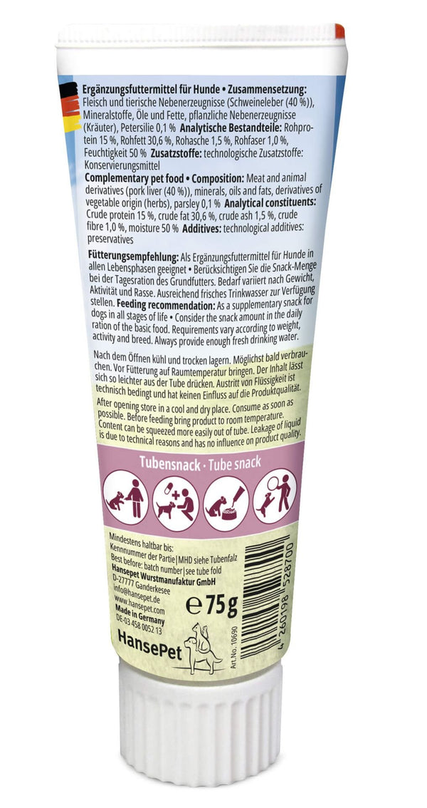 Hundeleberwurst (TubiDog) - BARFTIER - www.barftier.de