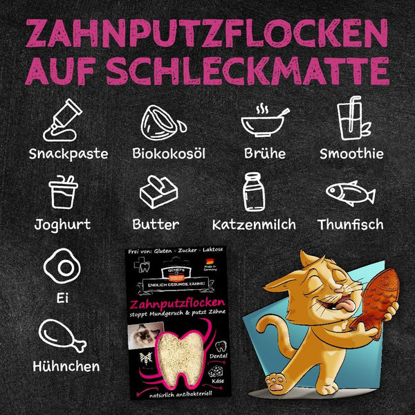 Qchefs - Zahnputzflocken Katze - BARFTIER - www.barftier.de