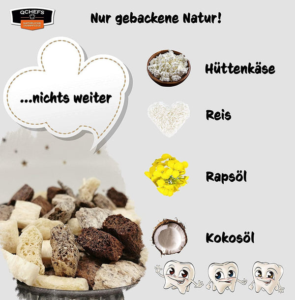 Qchefs - Zahnputzflocken Katze - BARFTIER - www.barftier.de