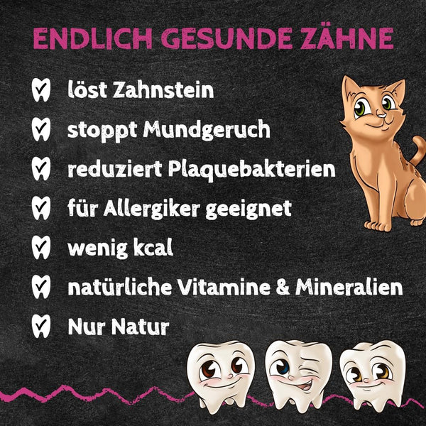 Qchefs - Zahnputzflocken Katze - BARFTIER - www.barftier.de