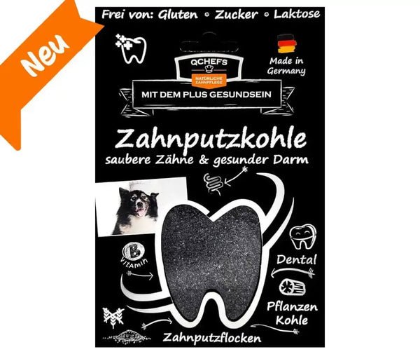 Qchefs - Zahnputzkohle Hund - BARFTIER - www.barftier.de
