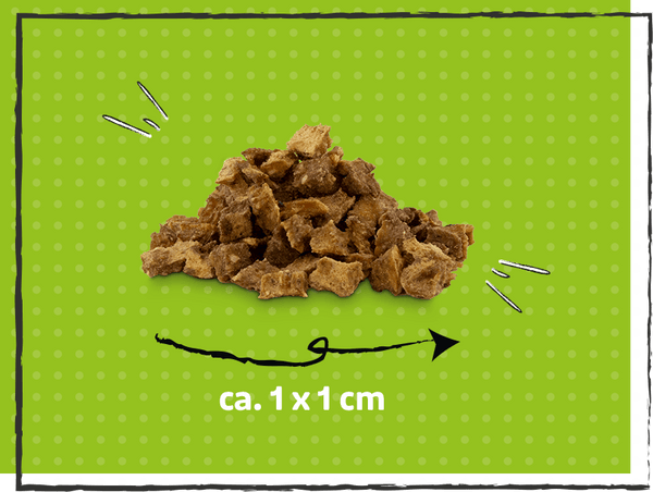 SnackOMIO - Krosse Fleischwürfel vom Wild - BARFTIER - www.barftier.de