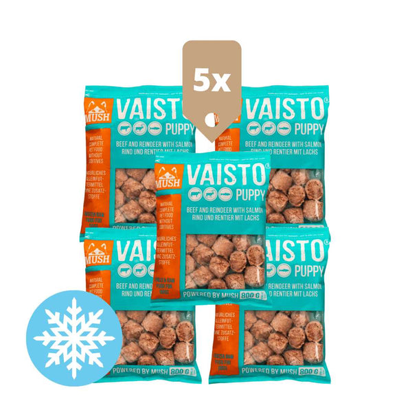 VAISTO® PUPPY - (Rind - Rentier - Lachs) - BARFTIER - www.barftier.de