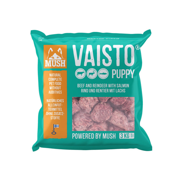 VAISTO® PUPPY - (Rind - Rentier - Lachs) - BARFTIER - www.barftier.de