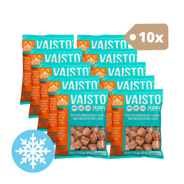 VAISTO® PUPPY - (Rind - Rentier - Lachs) - BARFTIER - www.barftier.de