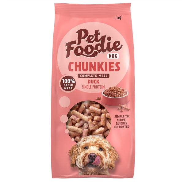 PetFoodie Chunkies Ente - BARF Alleinfutter Q-Petfood