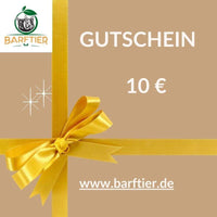 Geschenkgutschein - BARFTIER - www.barftier.de