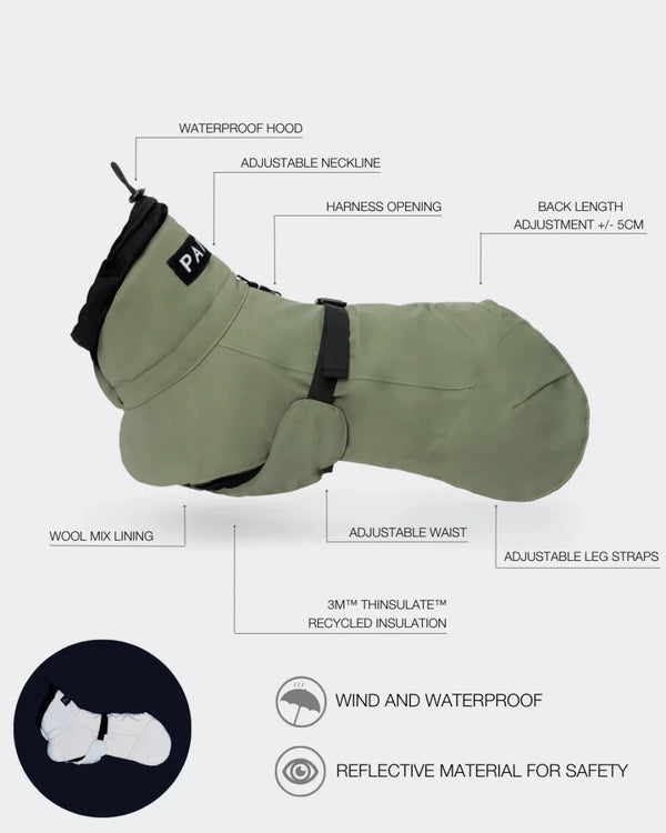 Hunde - Wintermantel - PAIKKA Visibility Wool - BARFTIER - www.barftier.de