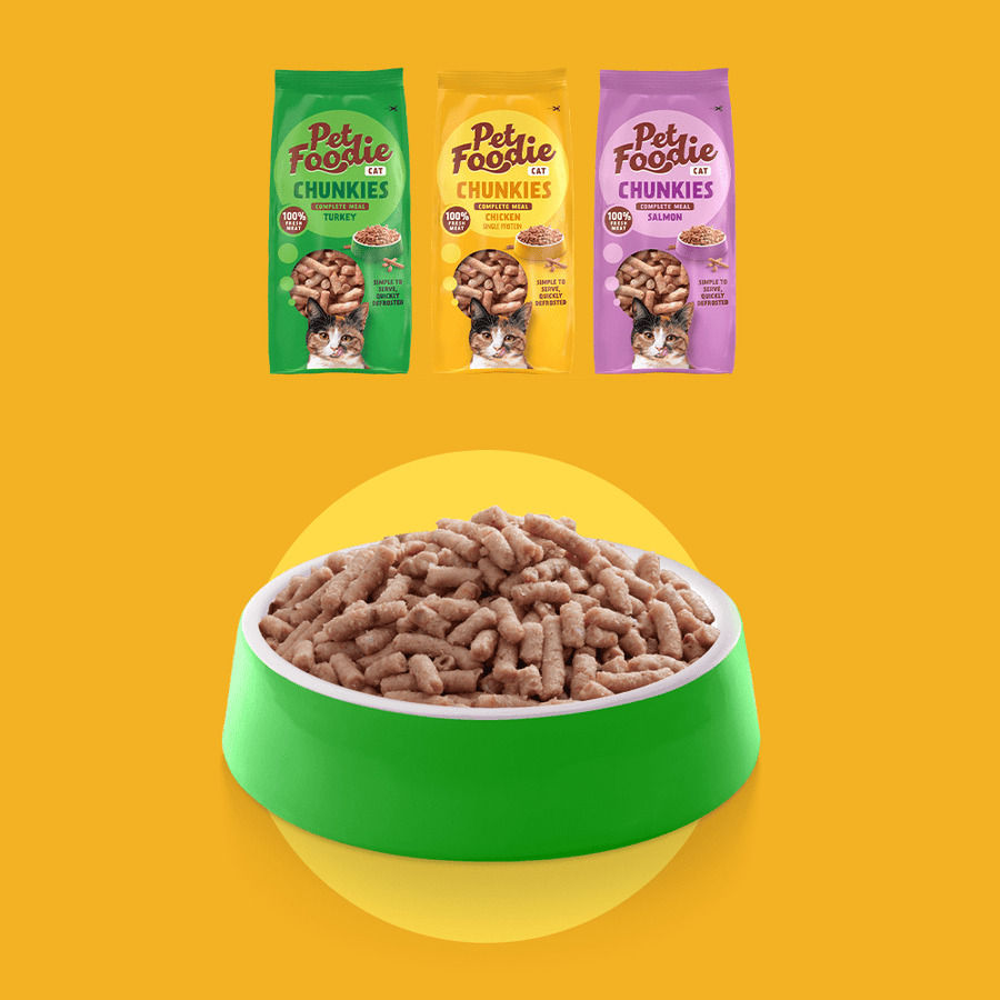 AMAZON - PetFoodie Chunkies Lachs - BARF Alleinfutter für Katzen Q-Petfood