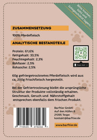Pferdefleisch (Leckerchen) - BARFTIER - www.barftier.de
