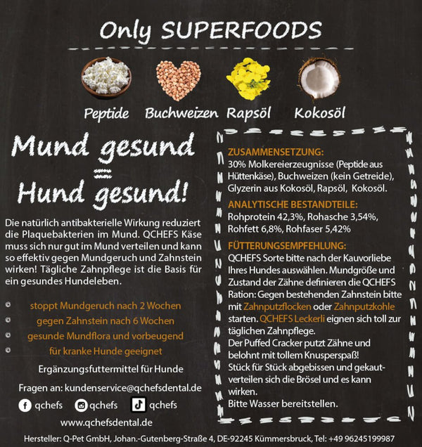 Qchefs - Puffed Cracker - BARFTIER - www.barftier.de