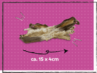 SnackOMIO - Feine Kaninchenohren mit Fell - BARFTIER - www.barftier.de