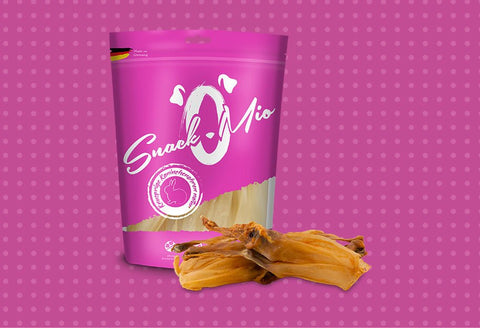 SnackOMIO - Knusprige Kaninchenohren (natur) - BARFTIER