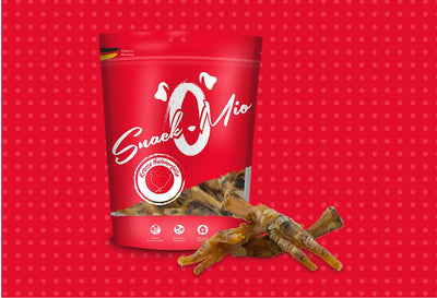SnackOMIO - Krosse Hühnerfüsse - BARFTIER - www.barftier.de