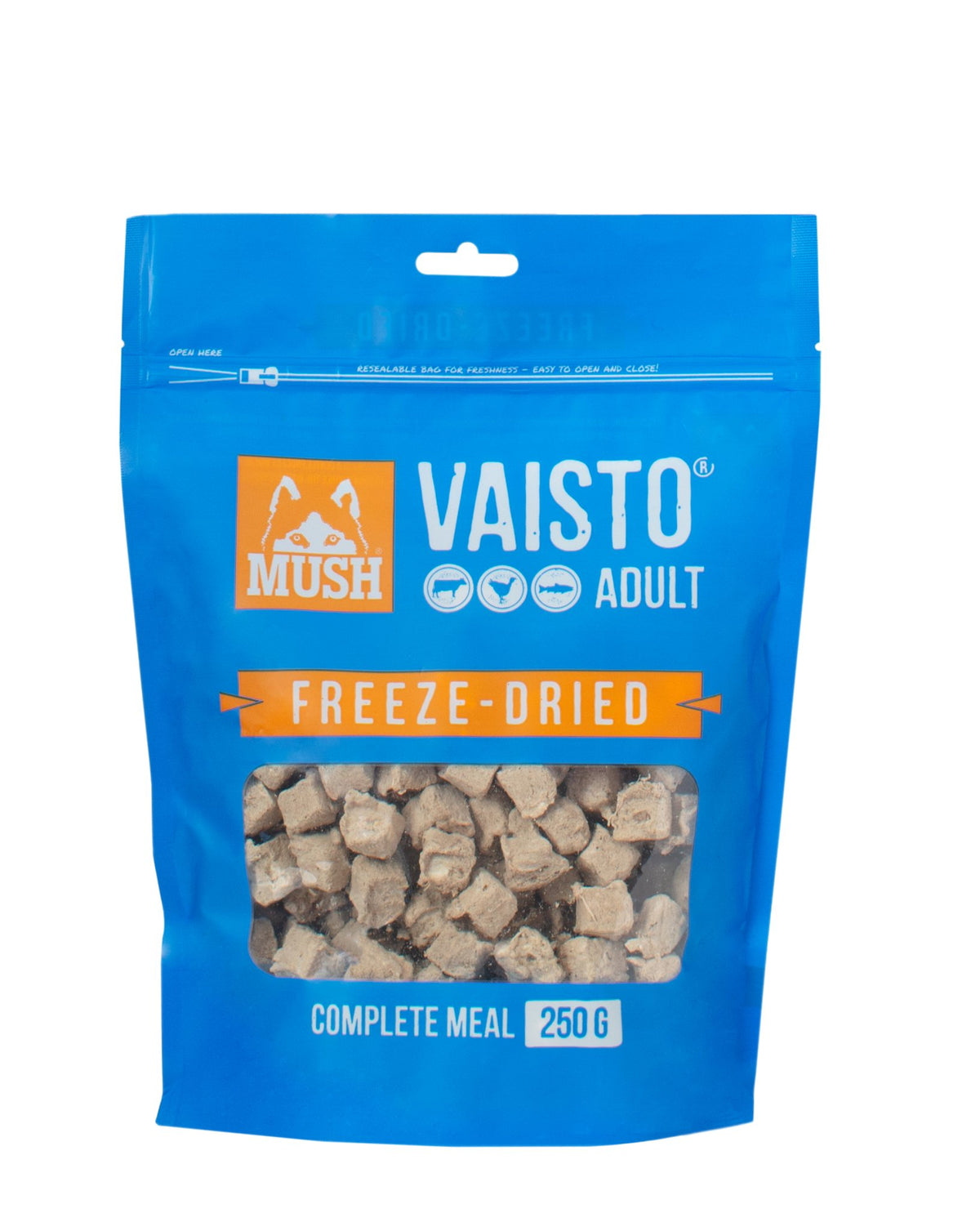 Vaisto® Freeze - Dried Blau - (Rind - Pute - Lachs) - BARFTIER - www.barftier.de